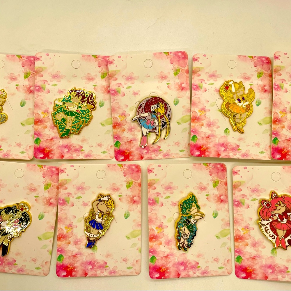 Sailor Moon custom pins collection